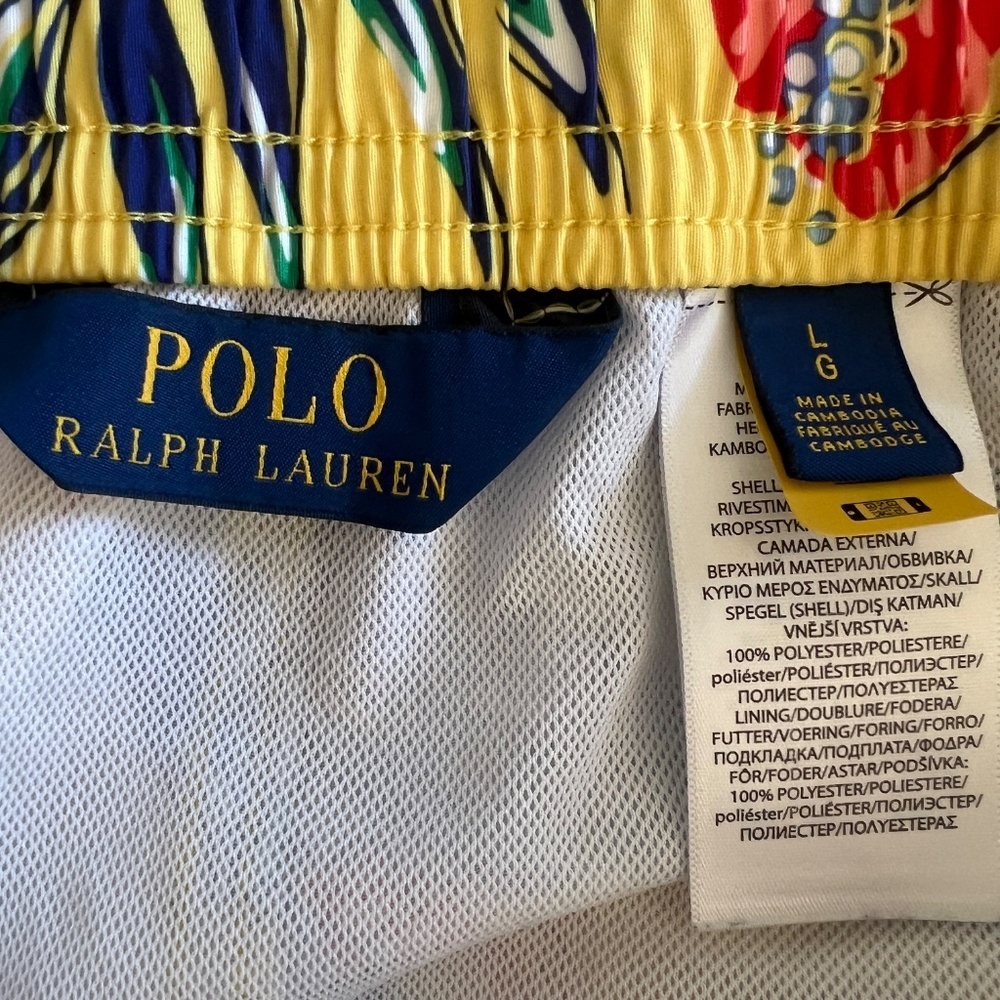 Polo Ralph Lauren Hibiscus Floral Swim Trunks Large - Picture 6 of 7